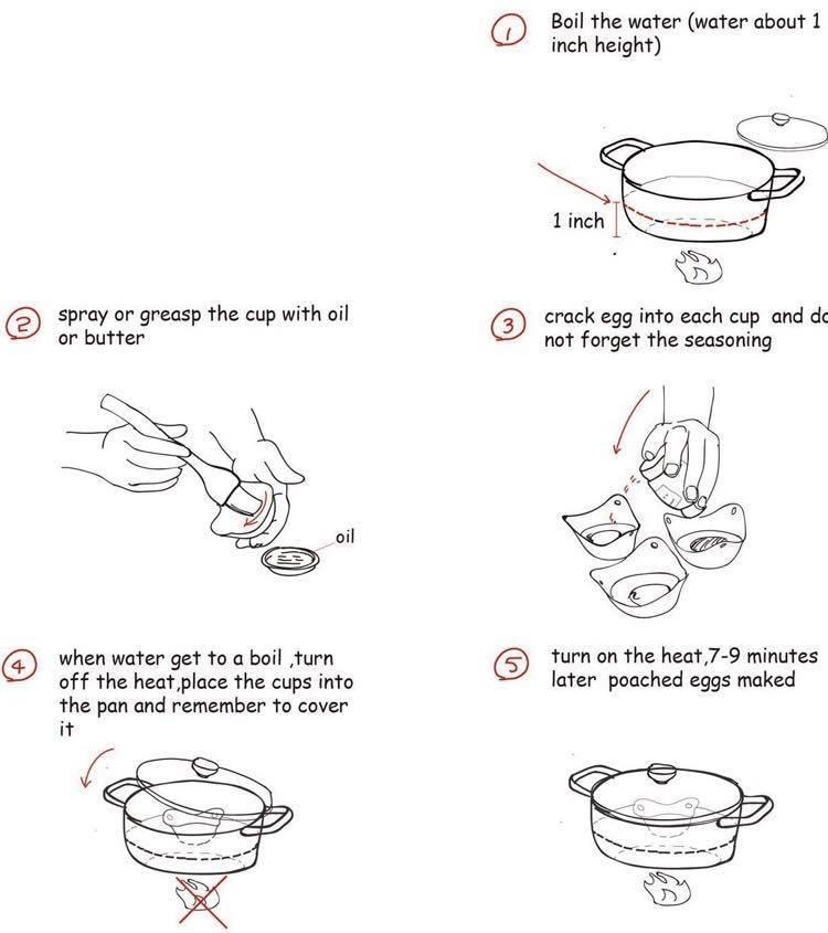 EggPods - The Revolution In The Egg Poaching (Pack Of 4 + 4 FREE)