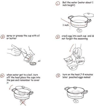 EggPods - The Revolution In The Egg Poaching (Pack Of 4 + 4 FREE)